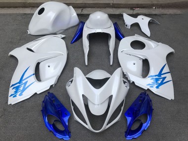 Compra Carenados Moto Suzuki GSXR 1300 2008-2020 - Blanco Brillante Azul