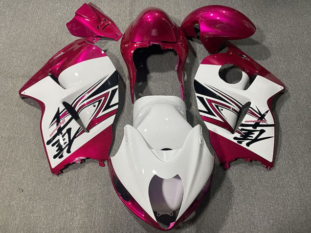 Compra Carenados Moto Suzuki GSXR 1300 1996-2007 - Blanco Brillante Rosa