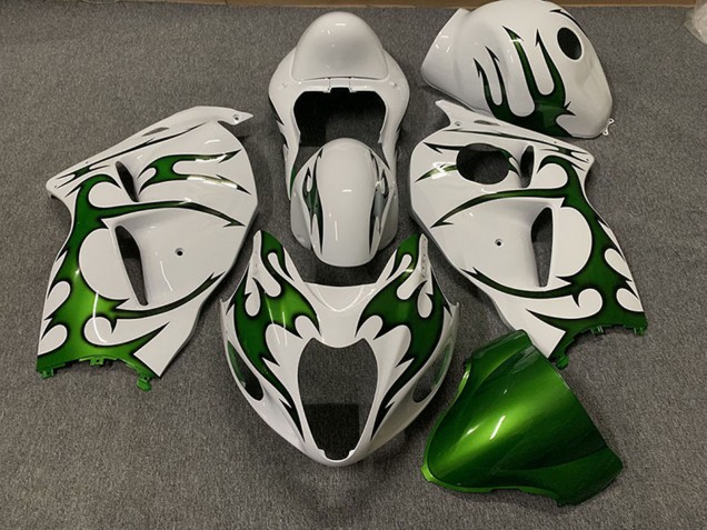 Compra Carenados Moto Suzuki GSXR 1300 1996-2007 - Blanco Verde Llama