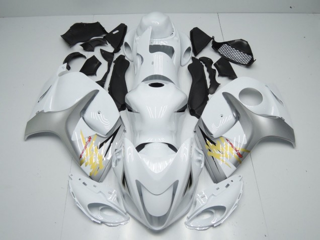 Compra Carenados Moto Suzuki GSXR 1300 2008-2020 - Blanco Plata Amarillo