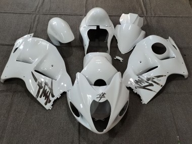 Compra Carenados Moto Suzuki GSXR 1300 1996-2007 - Blanco OEM Estilo Plata Calcomanías