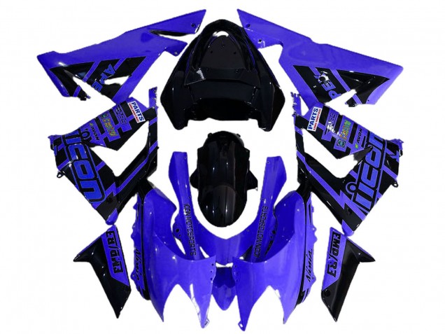 Compra Carenados Moto Kawasaki ZX10R 2004-2005 - Azul Negro Logo