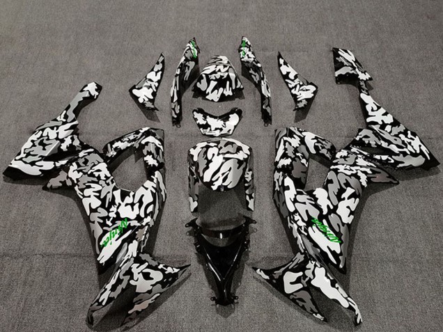 Compra Carenados Moto Kawasaki ZX10R 2008-2010 - Camouflage Verde Calcomanías