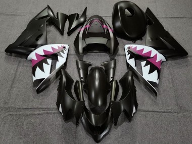 Compra Carenados Moto Kawasaki ZX10R 2004-2005 - Negro Mate Rosa Tiburón