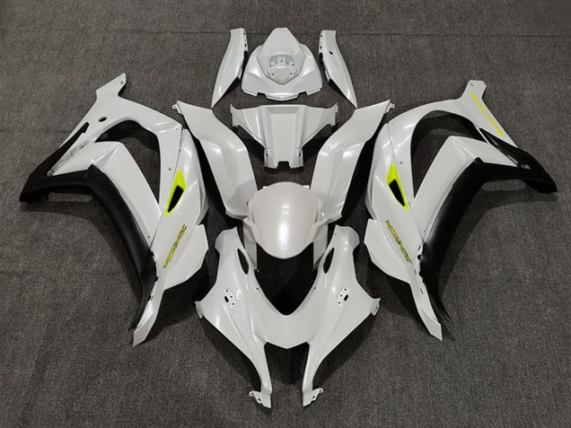 Compra Carenados Moto Kawasaki ZX10R 2016-2020 - Blanco Perla Amarillo Negro Mate