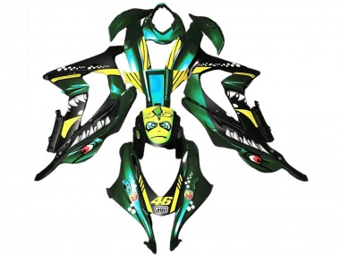 Compra Carenados Moto Kawasaki ZX10R 2016-2020 - Verde Bosque Amarillo Tiburón 46