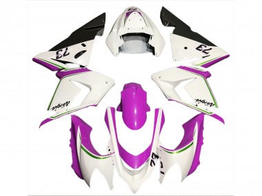 Compra Carenados Moto Kawasaki ZX10R 2004-2005 - Blanco Brillante Rosa