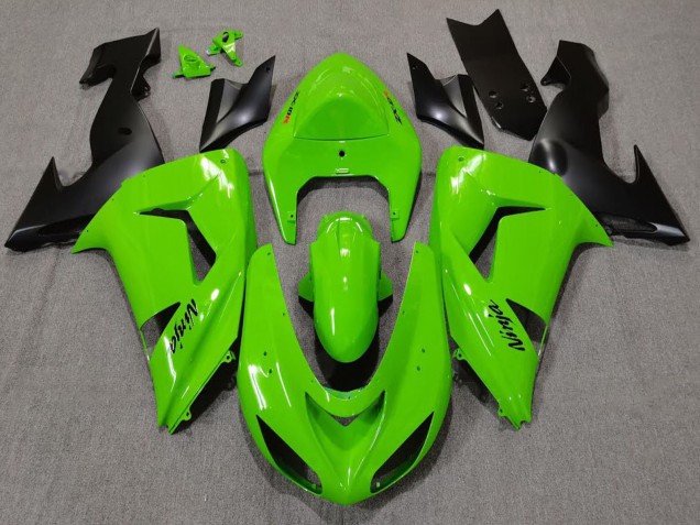 Compra Carenados Moto Kawasaki ZX10R 2006-2007 - Verde Negro Mate