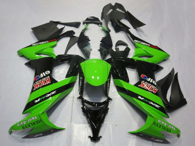 Compra Carenados Moto Kawasaki ZX10R 2008-2010 - Verde Negro Rojo Kick Elf Henleys Vent-Axia