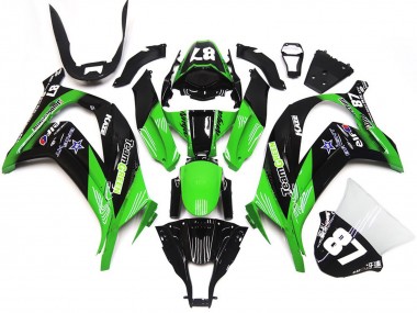 Compra Carenados Moto Kawasaki ZX10R 2016-2020 - Verde Negro Brillante Team Verde Star 87