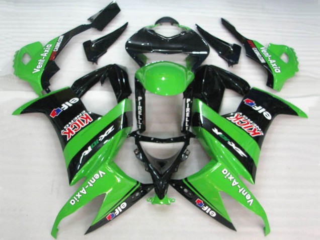 Compra Carenados Moto Kawasaki ZX10R 2008-2010 - Verde Negro Rojo Kick Elf Vent-Axia
