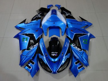 Compra Carenados Moto Kawasaki ZX10R 2006-2007 - Azul Líquido Negro Brillante
