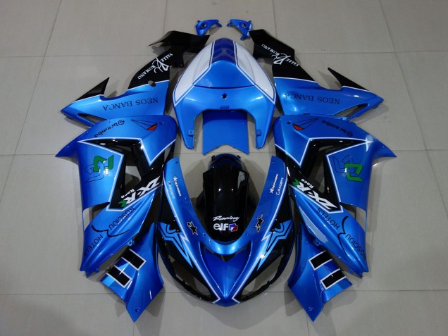 Compra Carenados Moto Kawasaki ZX10R 2006-2007 - Azul Líquido Negro Brillante