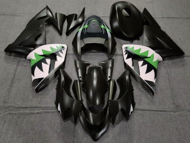 Compra Carenados Moto Kawasaki ZX10R 2004-2005 - Negro Mate Verde