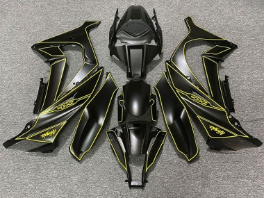 Compra Carenados Moto Kawasaki ZX10R 2011-2015 - Negro Mate Amarillo Línea