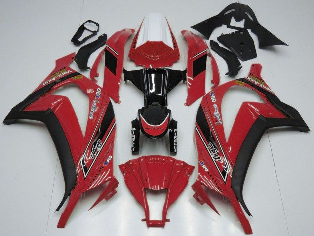 Compra Carenados Moto Kawasaki ZX10R 2011-2015 - Blanco Rojo Negro Brillante OEM Estilo