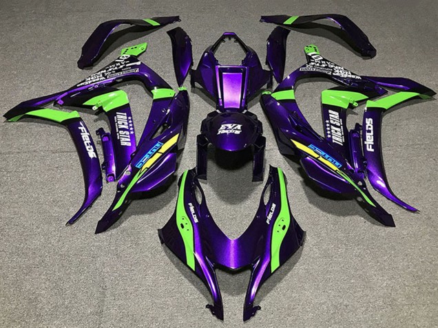 Compra Carenados Moto Kawasaki ZX10R 2016-2020 - Púrpura Verde Blanco Trick Star EVA Racing