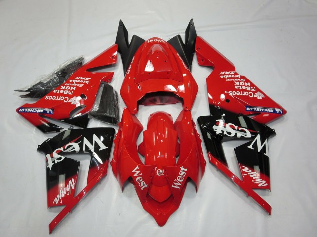 Compra Carenados Moto Kawasaki ZX10R 2004-2005 - Rojo West