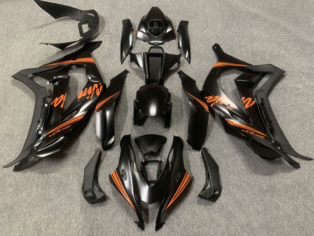 Compra Carenados Moto Kawasaki ZX10R 2016-2020 - Negro Mate Naranja Ninja