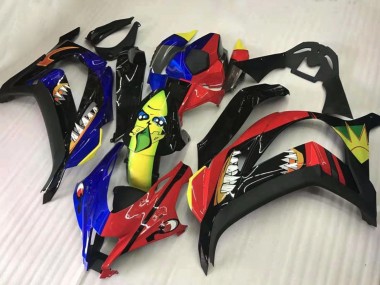 Compra Carenados Moto Kawasaki ZX10R 2016-2020 - Rojo Azul Amarillo Negro Tiburón