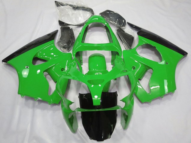 Compra Carenados Moto Kawasaki ZX6R 2000-2002 - Verde Negro Brillante