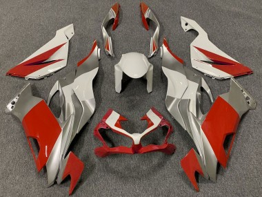 Compra Carenados Moto Kawasaki ZX6R 2019-2022 - Blanco Plata Rojo
