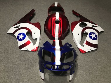 Compra Carenados Moto Kawasaki ZX12R 2002-2006 - Rojo Azul Blanco Estrella Captain America