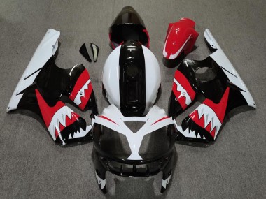 Compra Carenados Moto Kawasaki ZX12R 2002-2006 - Rojo Negro Blanco Tiburón