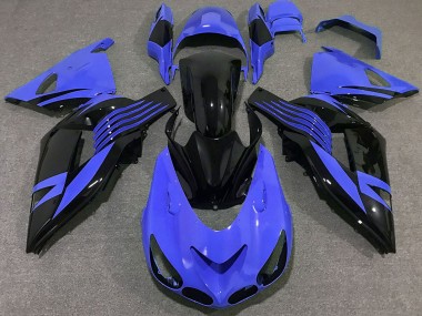 Compra Carenados Moto Kawasaki ZX14R 2006-2011 - Azul Negro Brillante