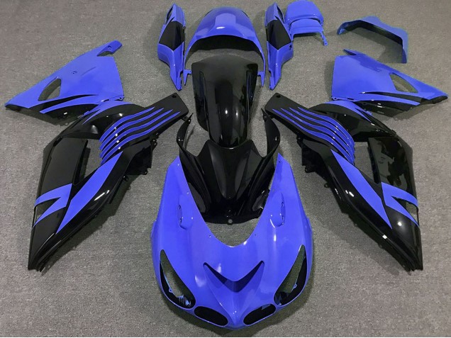 Compra Carenados Moto Kawasaki ZX14R 2006-2011 - Azul Negro Brillante