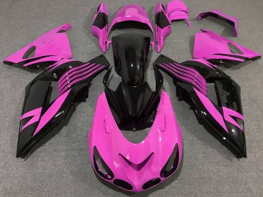 Compra Carenados Moto Kawasaki ZX14R 2006-2011 - Rosa Negro Brillante