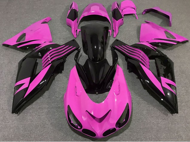 Compra Carenados Moto Kawasaki ZX14R 2006-2011 - Rosa Negro Brillante