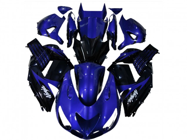 Compra Carenados Moto Kawasaki ZX14R 2006-2011 - Azul Negro Brillante Blanco Ninja