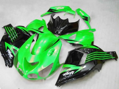 Compra Carenados Moto Kawasaki ZX14R ZZR1400 2012-2024 - Verde Negro Brillante Blanco Ninja