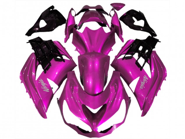 Compra Carenados Moto Kawasaki ZX14R ZZR1400 2012-2024 - Hot Rosa Negro