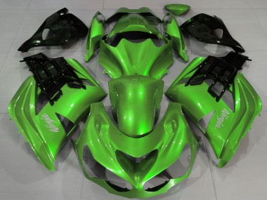 Compra Carenados Moto Kawasaki ZX14R ZZR1400 2012-2024 - Verde Líquido Negro