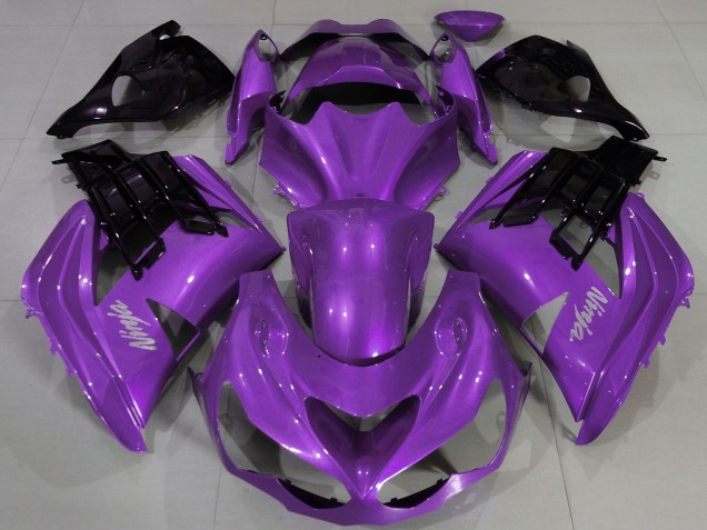 Compra Carenado Moto Kawasaki ZX14R ZZR1400 2012-2024 - Púrpura Negro