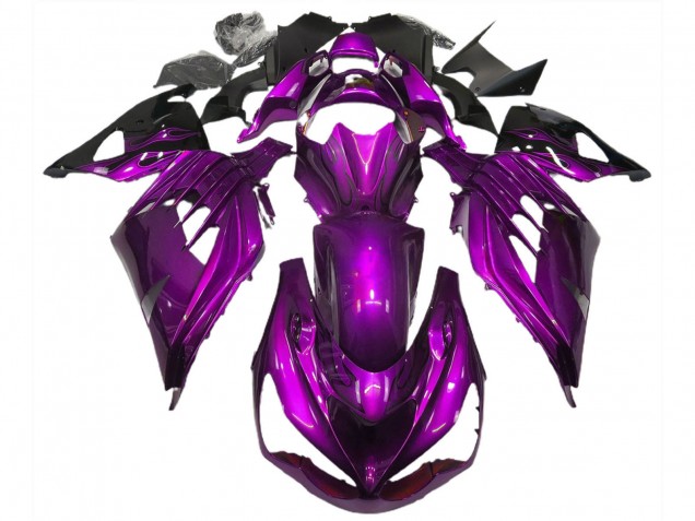 Compra Carenados Moto Kawasaki ZX14R ZZR1400 2012-2024 - Púrpura Negro
