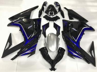 Compra Carenados Moto Kawasaki Ninja 300 2013-2024 - Negro Brillante Azul