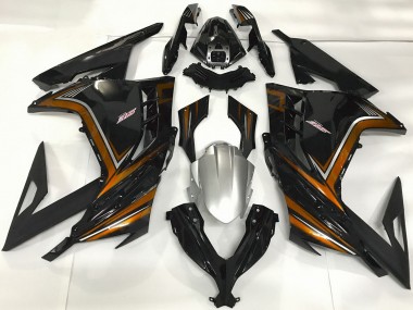 Compra Carenados Moto Kawasaki Ninja 300 2013-2024 - Negro Brillante Naranja