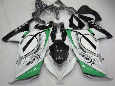 Compra Carenados Moto Kawasaki Ninja 300 2013-2024 - Blanco Brillante Verde Negro