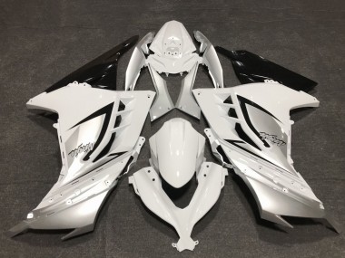 Compra Carenados Moto Kawasaki Ninja 300 2013-2024 - Blanco Brillante Plata Negro