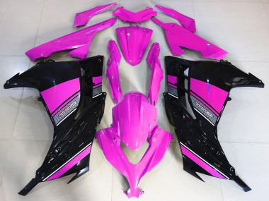 Compra Carenados Moto Kawasaki Ninja 300 2013-2024 - Hot Rosa Negro