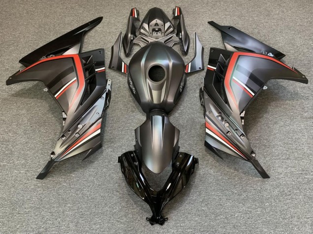 Compra Carenados Moto Kawasaki Ninja 300 2013-2024 - Negro Mate Rojo