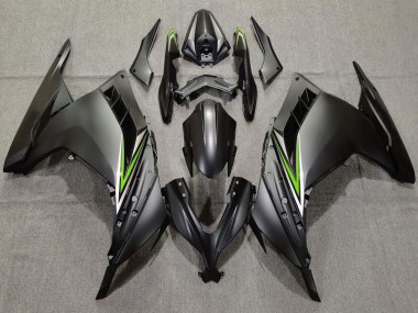 Compra Carenados Moto Kawasaki Ninja 300 2013-2024 - Negro Mate Verde