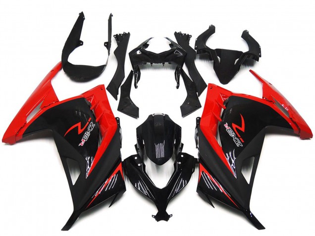 Compra Carenados Moto Kawasaki Ninja 300 2013-2024 - Rojo Negro Brillante