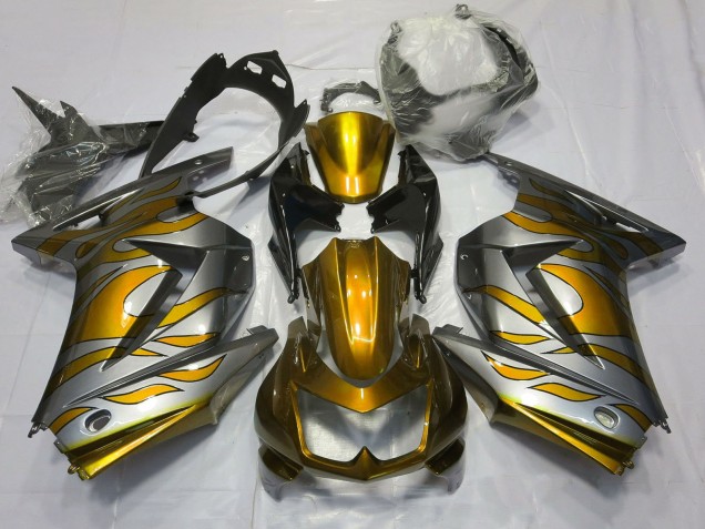 Compra Carenados Moto Kawasaki Ninja 250 2008-2012 - Plata Oro Llama