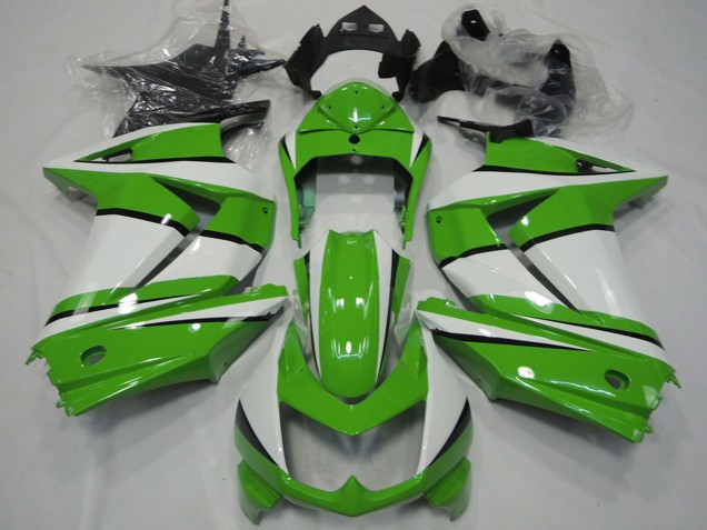 Compra Carenados Moto Kawasaki Ninja 250 2008-2012 - Blanco Verde Negro