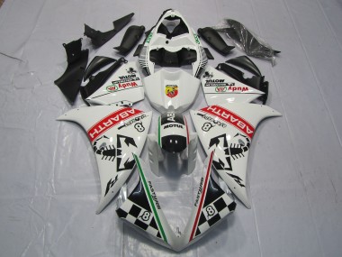 Compra Carenados Moto Yamaha R1 2012-2014 - Blanco Rojo Verde Negro Abarth Wudy Motul