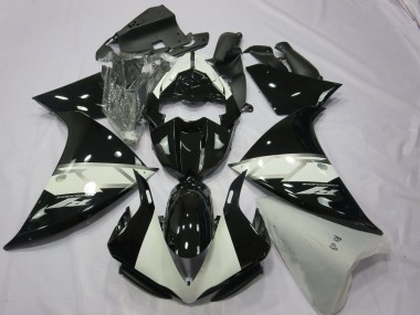 Compra Carenados Moto Yamaha R1 2012-2014 - Negro Brillante Blanco Plata